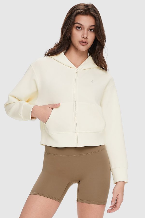 Zip-Up Cropped Hoodie - Image 2