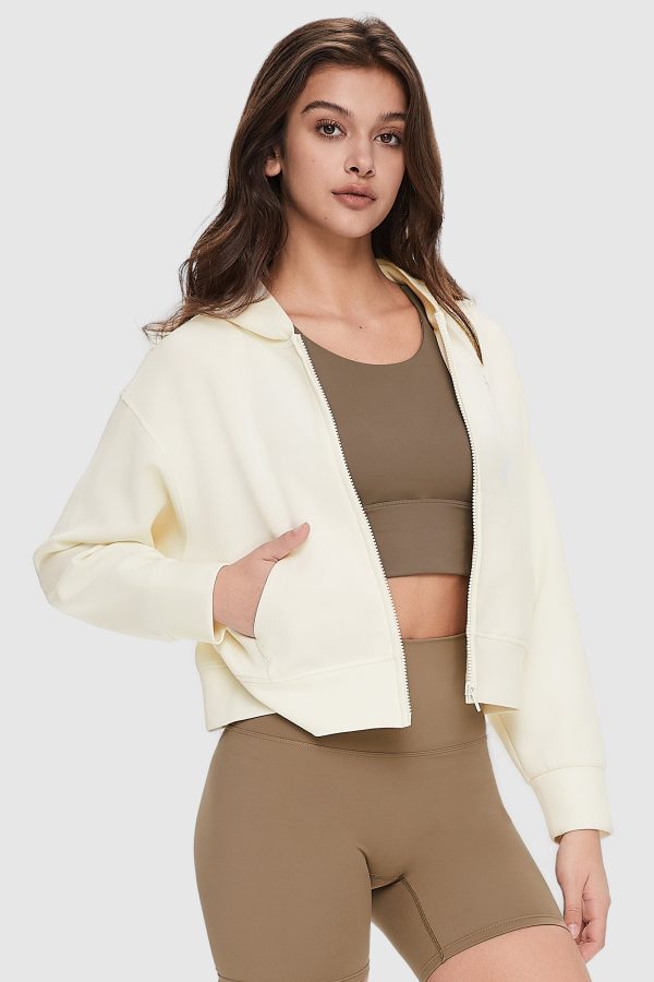 Zip-Up Cropped Hoodie - Image 3