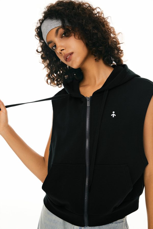 Zip Up Sleeveless Hoodie - Image 6
