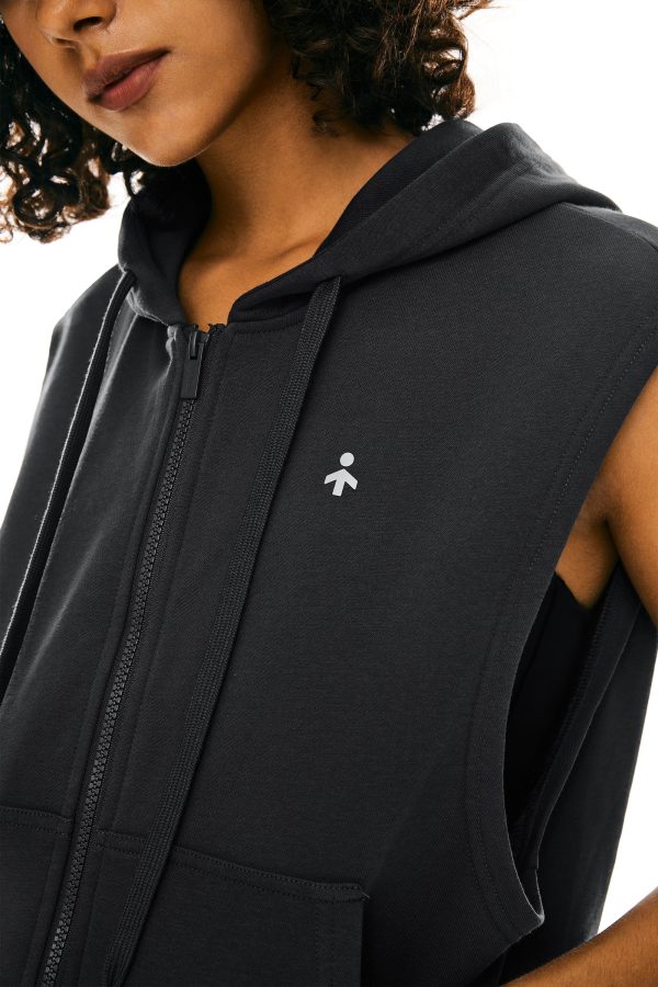 Zip Up Sleeveless Hoodie - Image 13