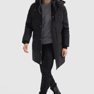 Zip Up Snap Button Thickened Down Jacket