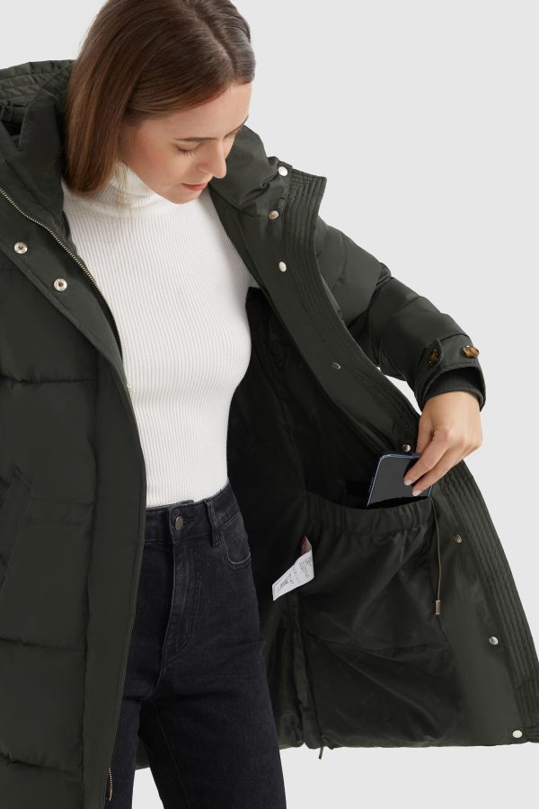 Zipper Winter Thickened Puffer Coat - Image 8