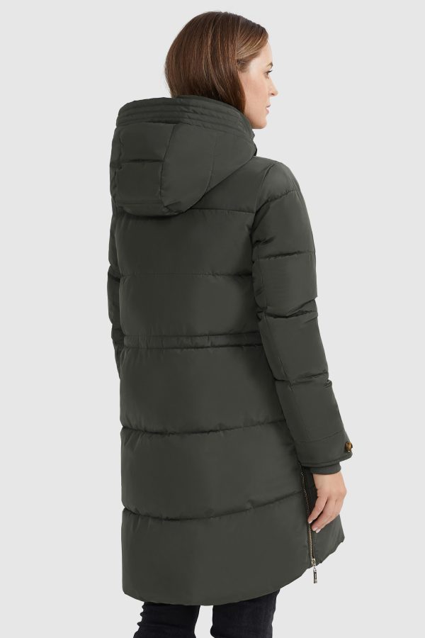 Zipper Winter Thickened Puffer Coat - Image 9