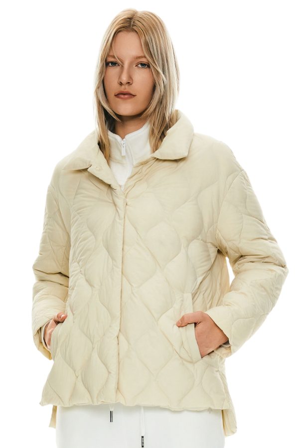 Oversized Down Puffer Jacket Lightweight Quilted - Image 2
