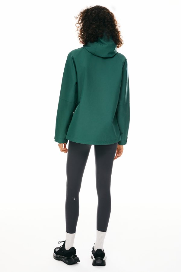 Zip Up Rain Jacket Lightweight Hooded Windbreaker - Image 4