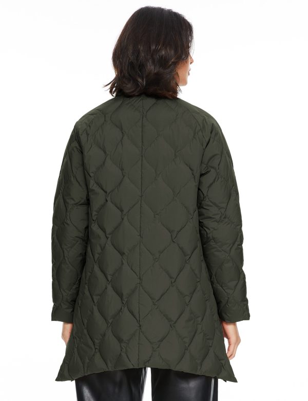 Oversized Quilted Puffer Jacket Lightweight with Pockets - Image 28