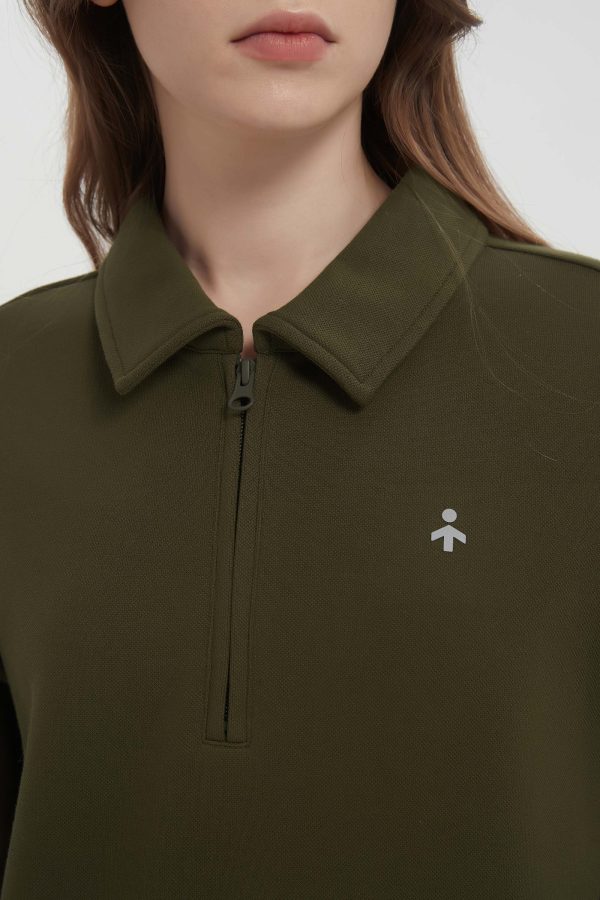 Long Sleeve Polo Sweatshirt Half Zip - Image 15