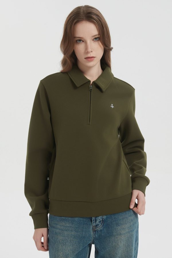 Long Sleeve Polo Sweatshirt Half Zip - Image 10