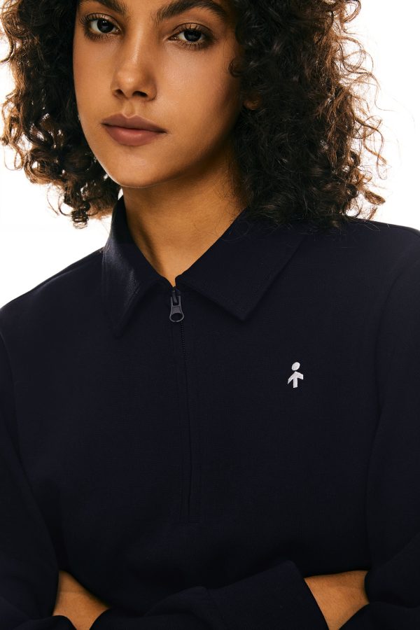 Long Sleeve Polo Sweatshirt Half Zip - Image 7