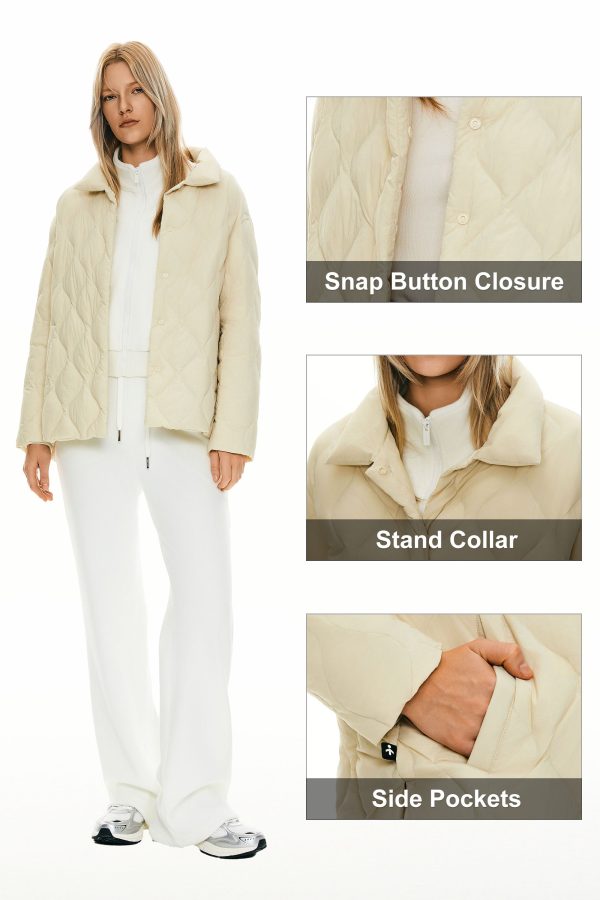 Oversized Down Puffer Jacket Lightweight Quilted - Image 6