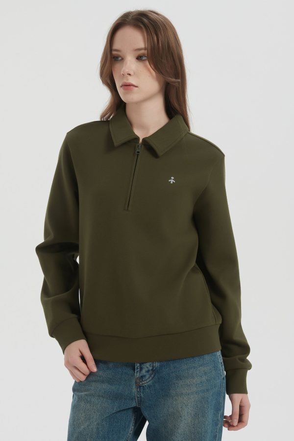 Long Sleeve Polo Sweatshirt Half Zip - Image 13