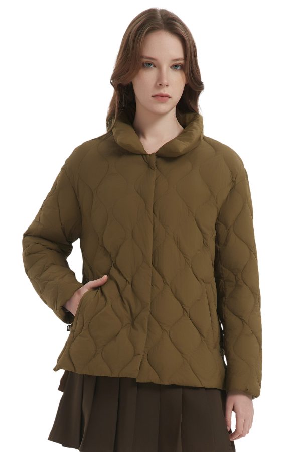 Oversized Down Puffer Jacket Lightweight Quilted - Image 15