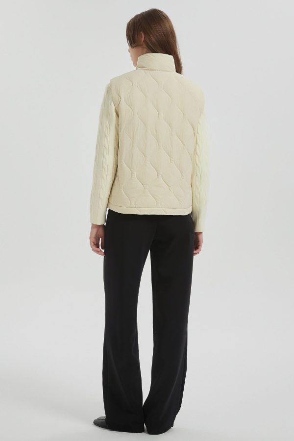 Cropped Down Puffer Vest Zip Up Lightweight - Image 13