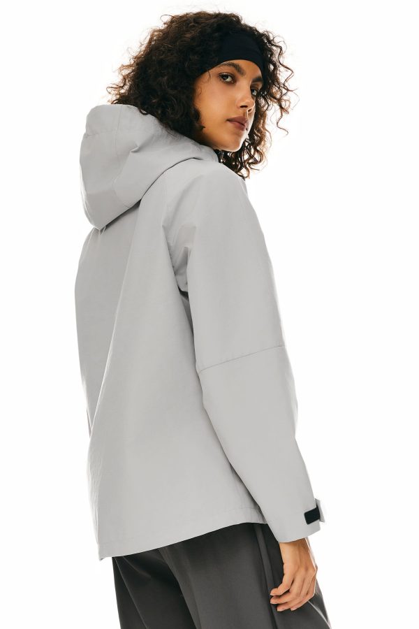 Zip Up Rain Jacket Lightweight Hooded Windbreaker - Image 16