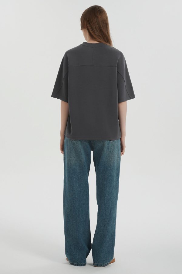 Casual Crew Neck T-Shirt Tops Basic Workout - Image 10