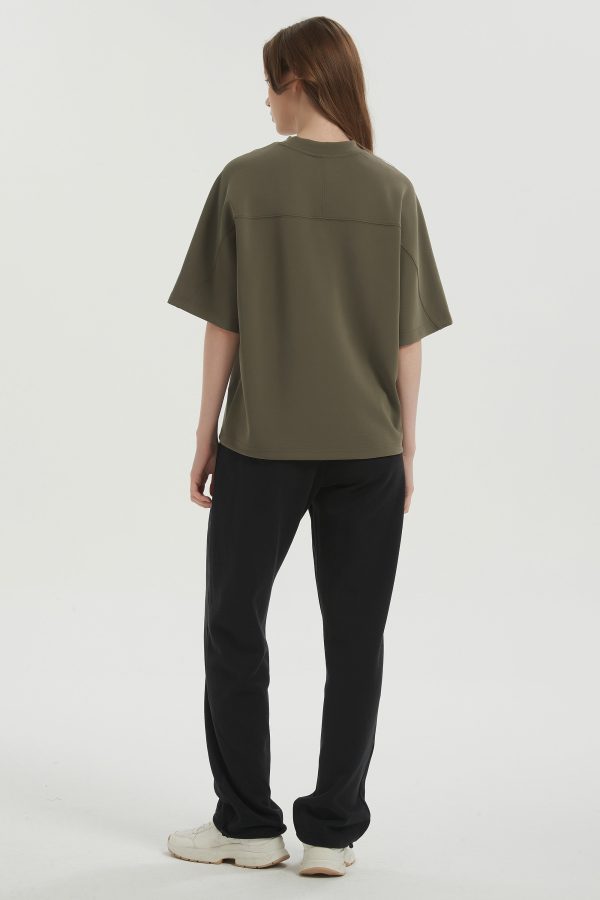 Casual Crew Neck T-Shirt Tops Basic Workout - Image 15