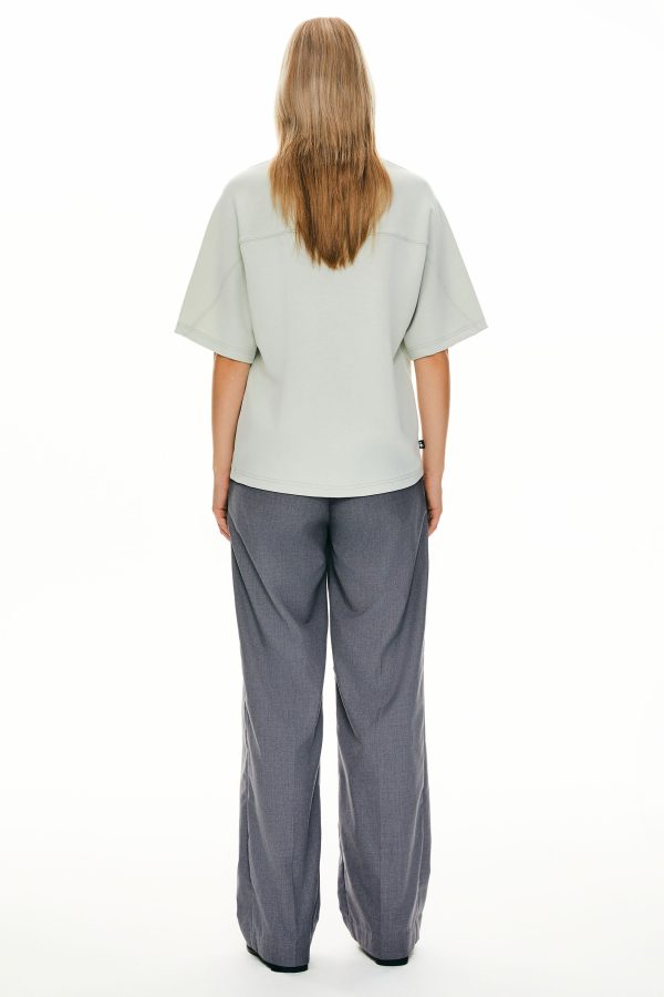 Casual Crew Neck T-Shirt Tops Basic Workout - Image 3
