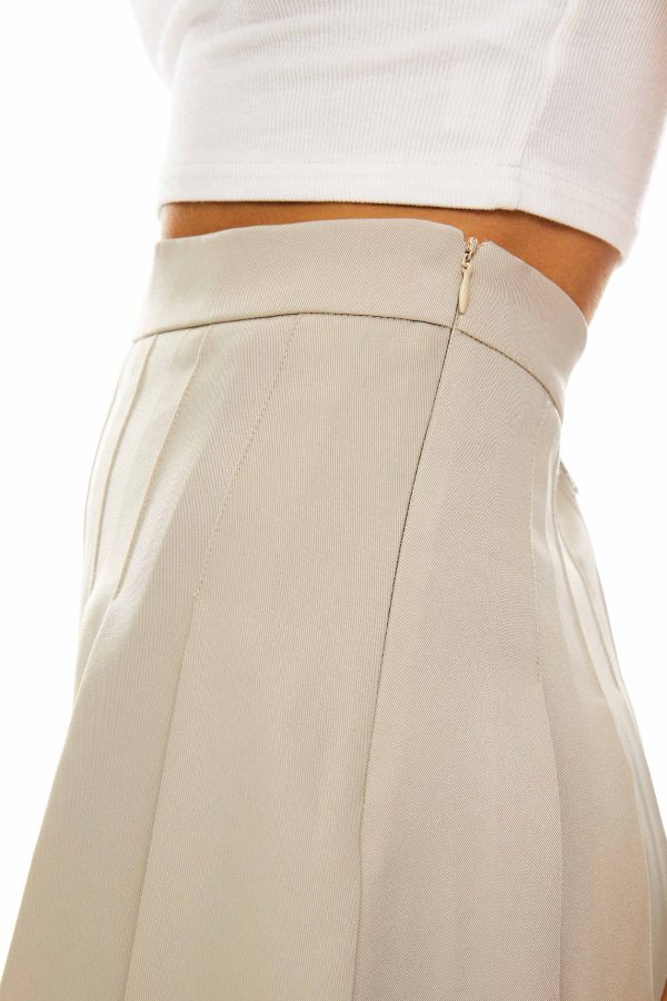 High Waisted Skirts A Line Pleated Skirt - Image 6