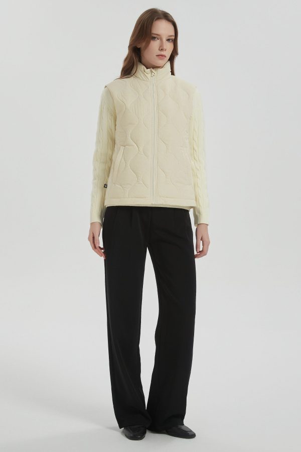 Cropped Down Puffer Vest Zip Up Lightweight - Image 14