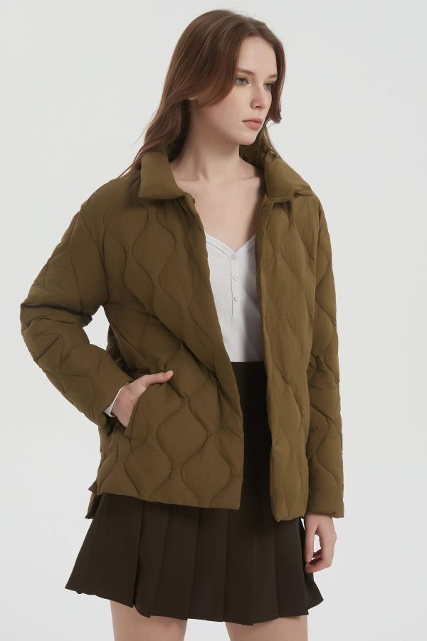 Oversized Down Puffer Jacket Lightweight Quilted - Image 18