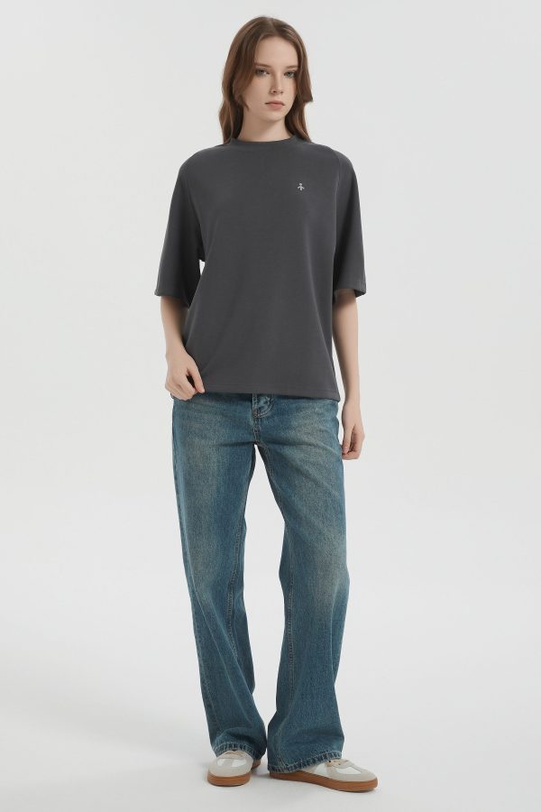 Casual Crew Neck T-Shirt Tops Basic Workout - Image 7