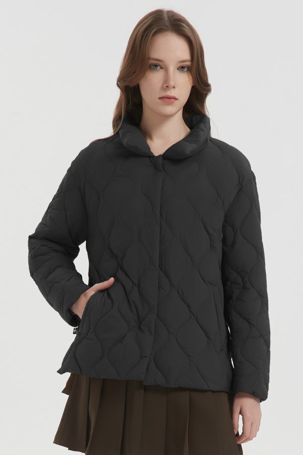 Oversized Down Puffer Jacket Lightweight Quilted - Image 13