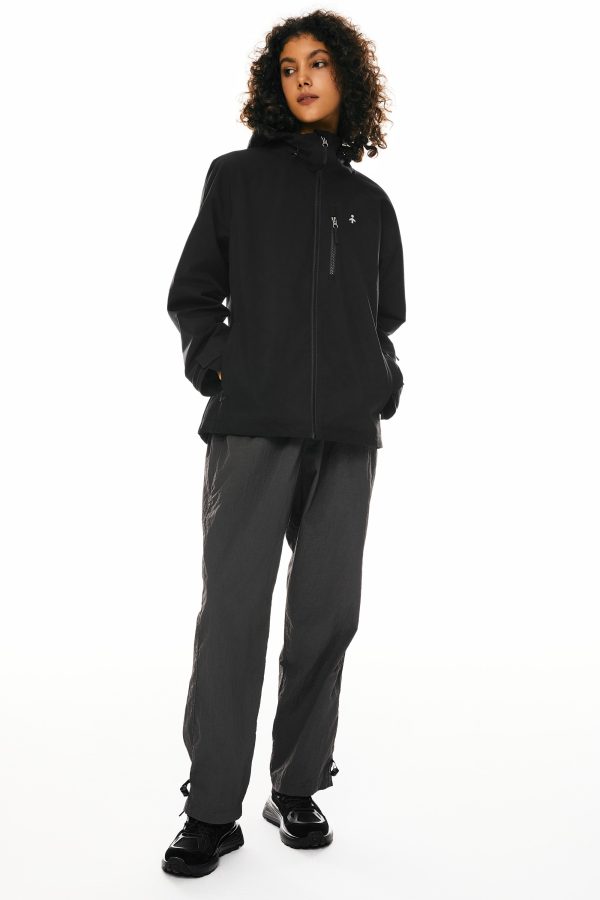 Zip Up Rain Jacket Lightweight Hooded Windbreaker - Image 14