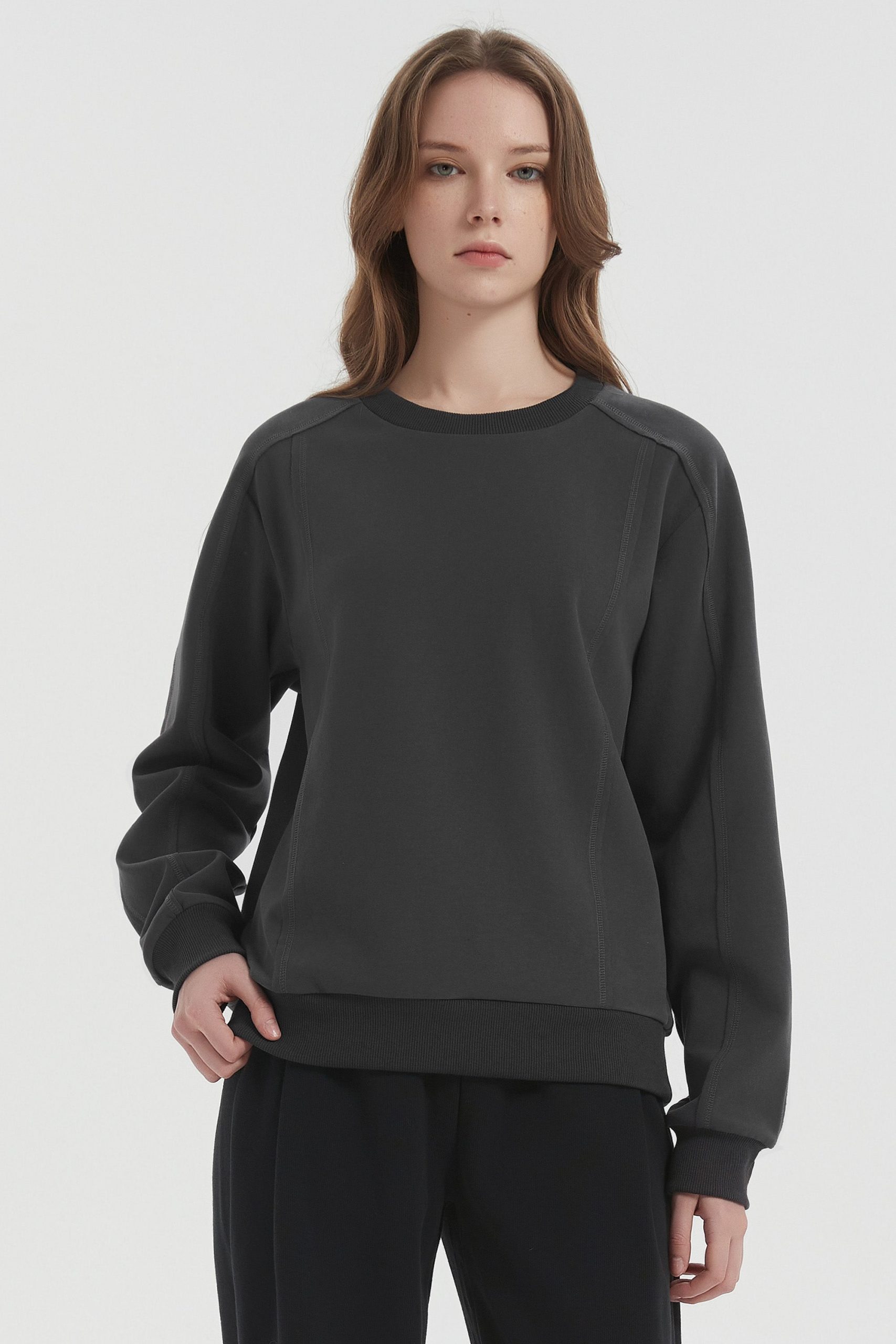 Casual Crewneck Sweatshirts Long Sleeve - Image 2