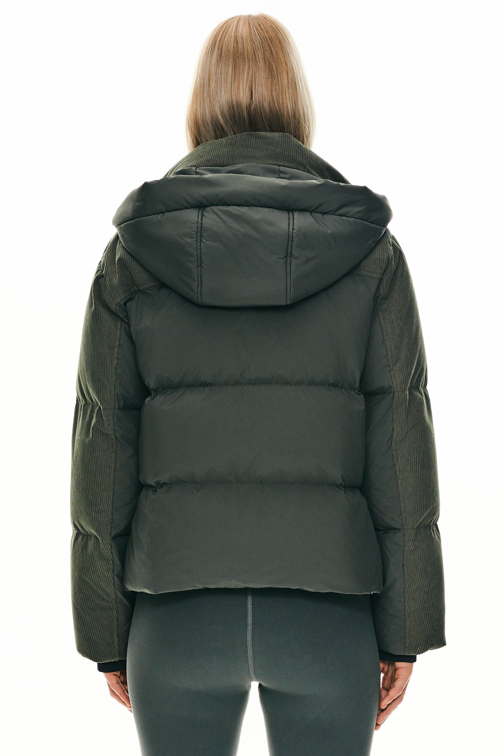 Cropped Down Puffer Jacket Winter Hooded - Image 21