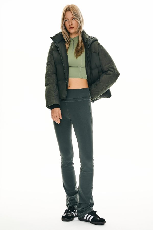 Cropped Down Puffer Jacket Winter Hooded - Image 20