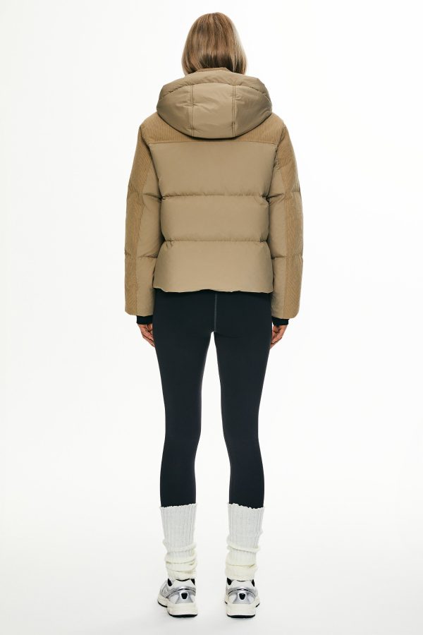 Cropped Down Puffer Jacket Winter Hooded - Image 6