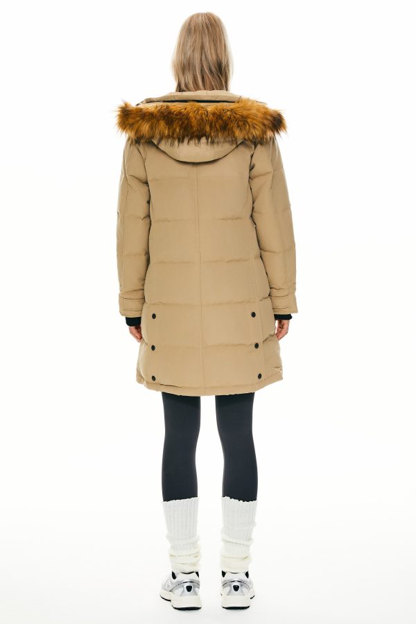 Drawstring Hooded Thickened Puffer Down Coat - Image 7