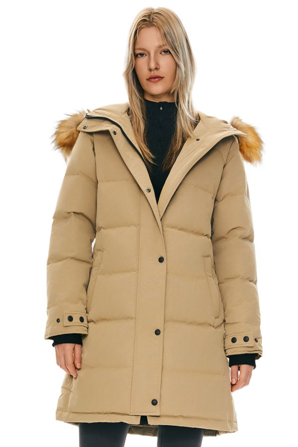 Drawstring Hooded Thickened Puffer Down Coat - Image 6