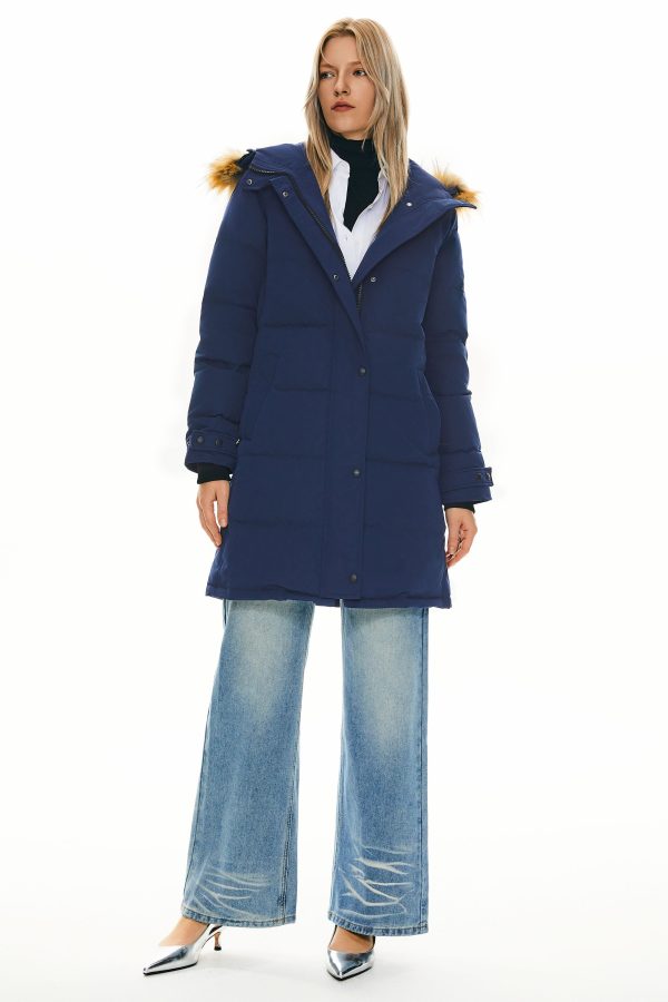 Drawstring Hooded Thickened Puffer Down Coat - Image 16
