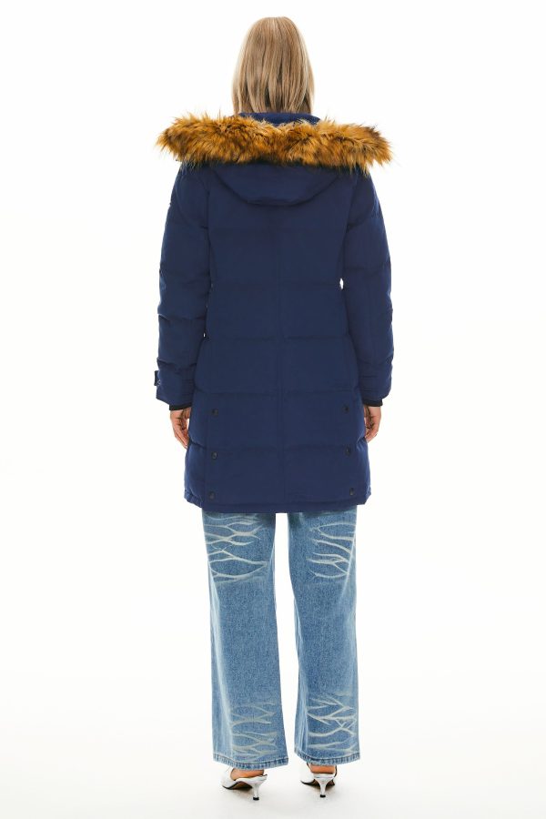 Drawstring Hooded Thickened Puffer Down Coat - Image 27
