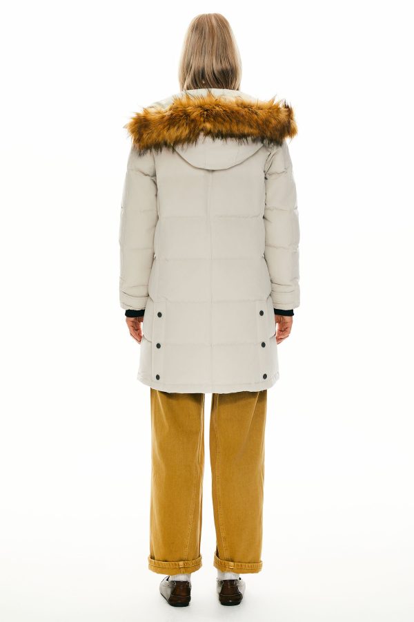 Drawstring Hooded Thickened Puffer Down Coat - Image 41
