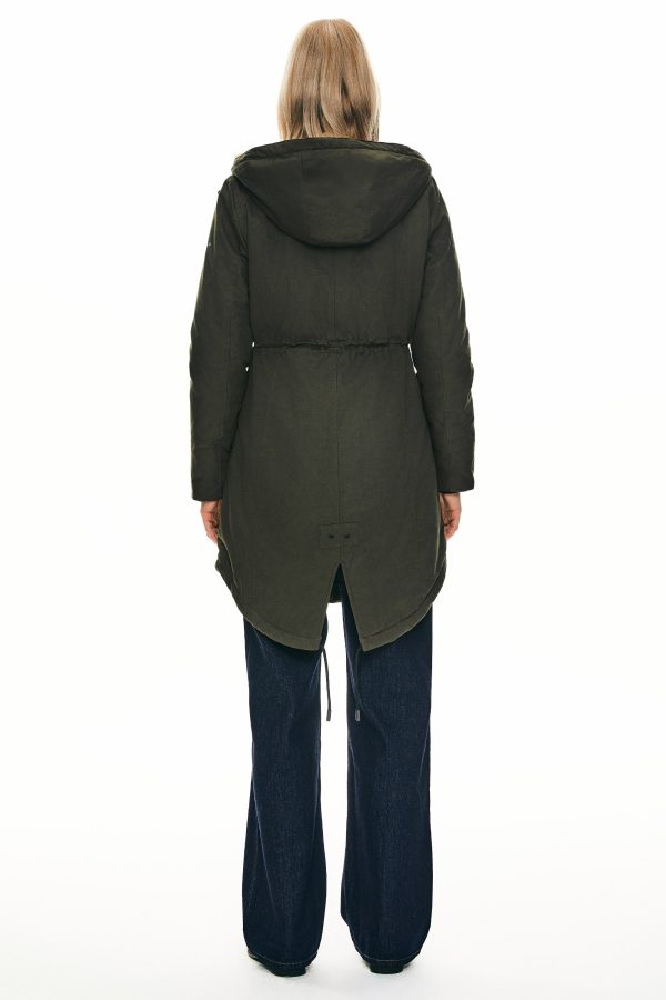 Fleece-Lined Hooded Parka Jacket with Pockets - Image 15