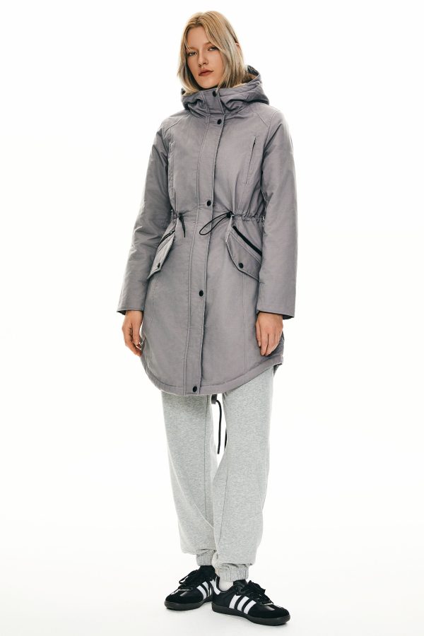 Fleece-Lined Hooded Parka Jacket with Pockets - Image 55