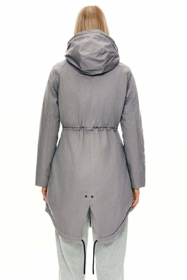 Fleece-Lined Hooded Parka Jacket with Pockets - Image 58