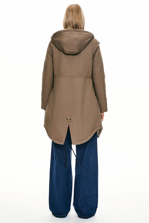 Fleece-Lined Hooded Parka Jacket with Pockets - Image 7