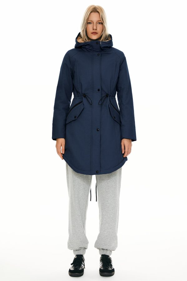 Fleece-Lined Hooded Parka Jacket with Pockets - Image 38