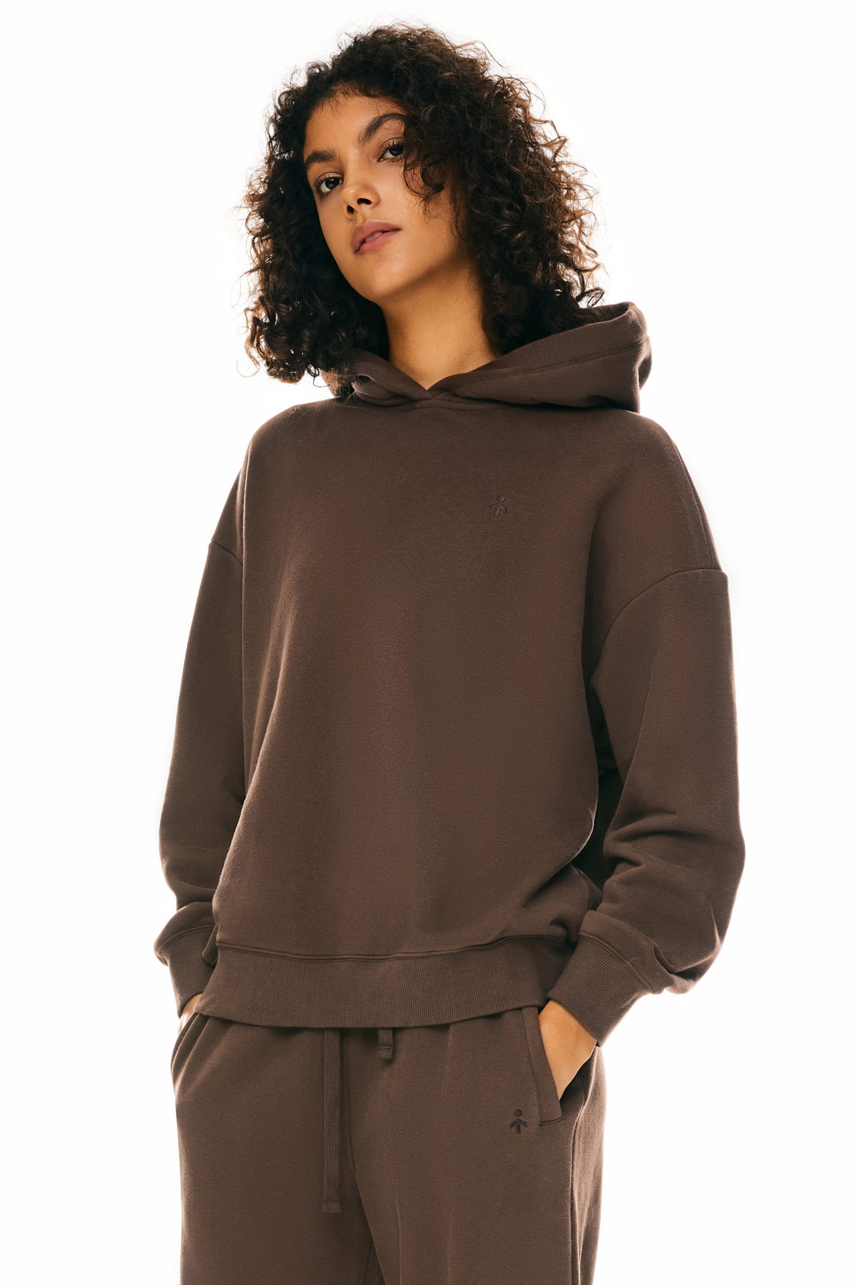 Fleece Hoodie Sweatshirt Long Sleeve Oversized - Image 8
