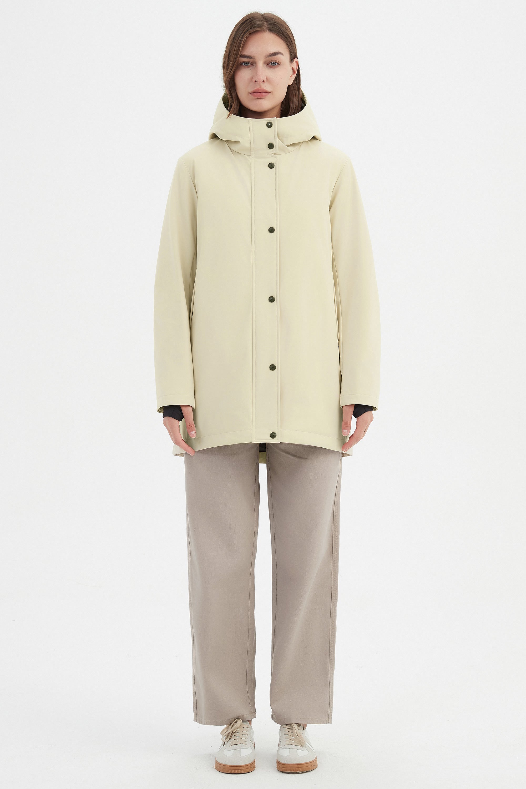 Hooded Winter Long Down Parka Jacket - Image 8