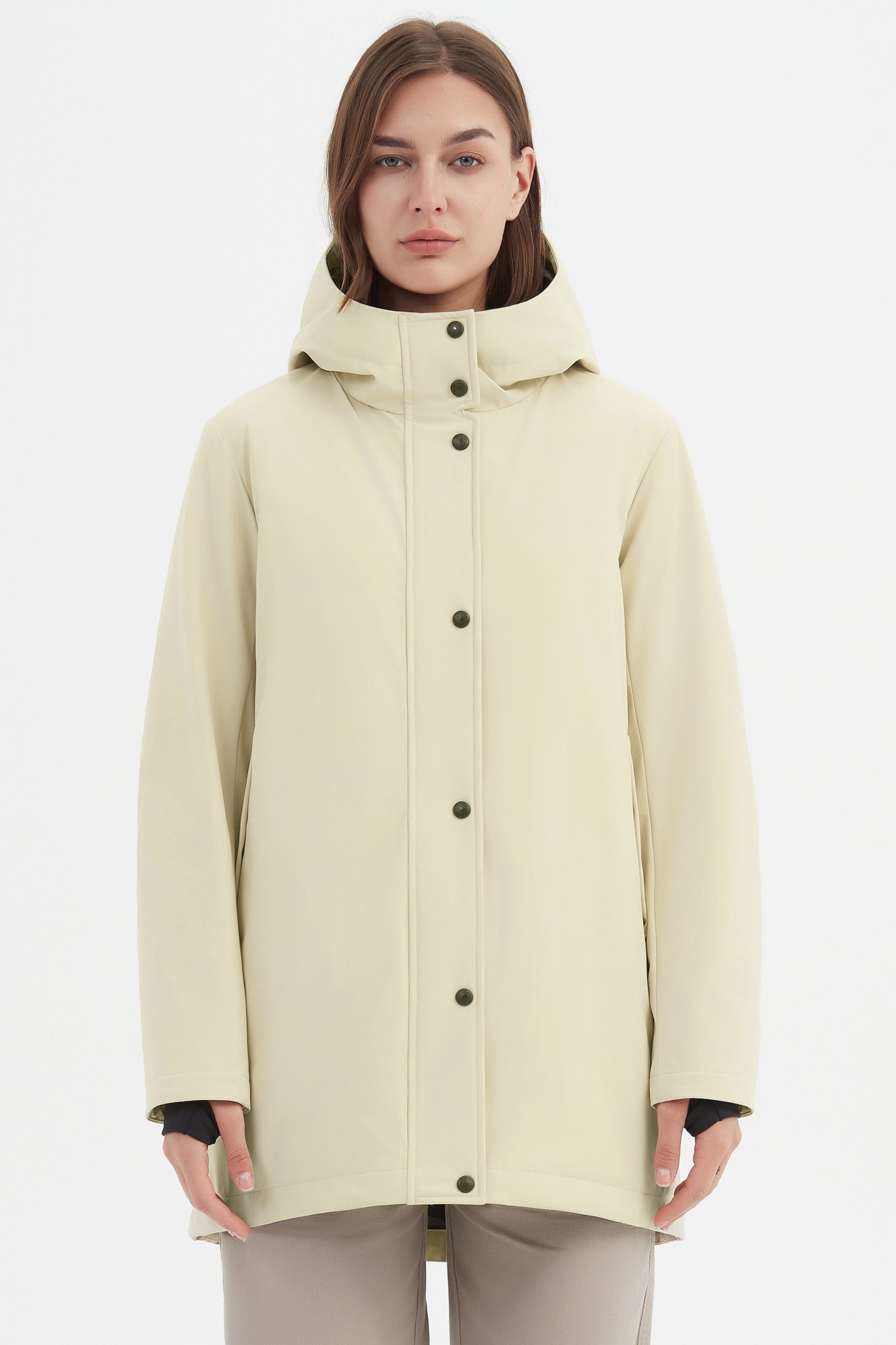 Hooded Winter Long Down Parka Jacket - Image 12