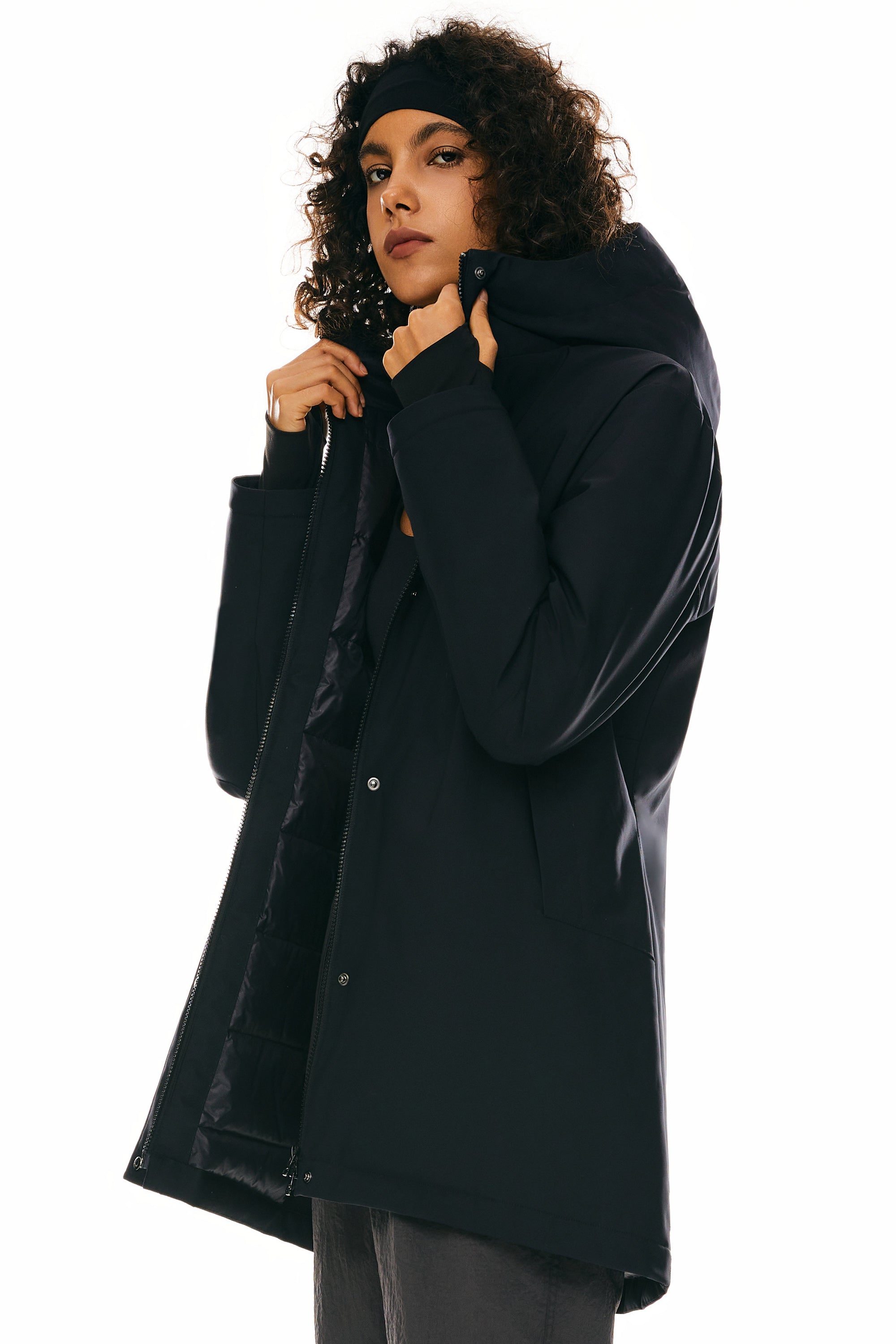 Hooded Winter Long Down Parka Jacket - Image 19