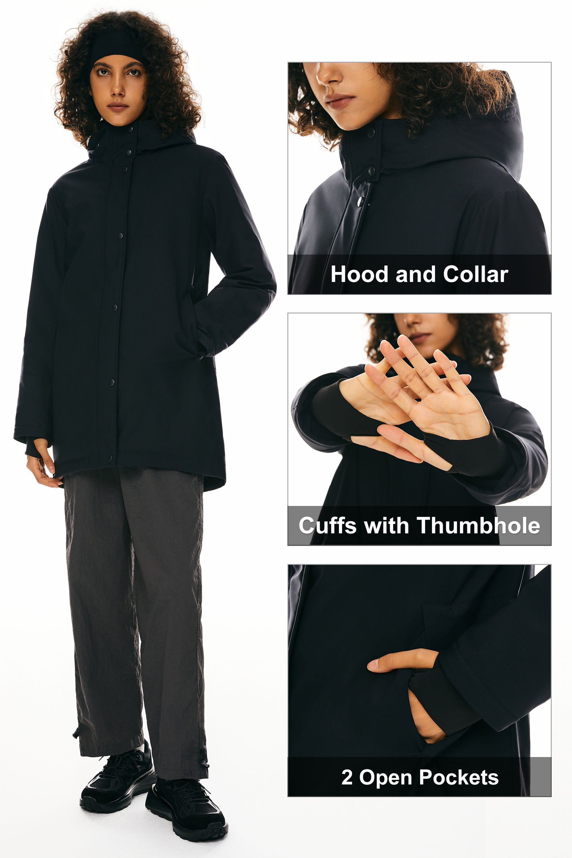 Hooded Winter Long Down Parka Jacket - Image 24