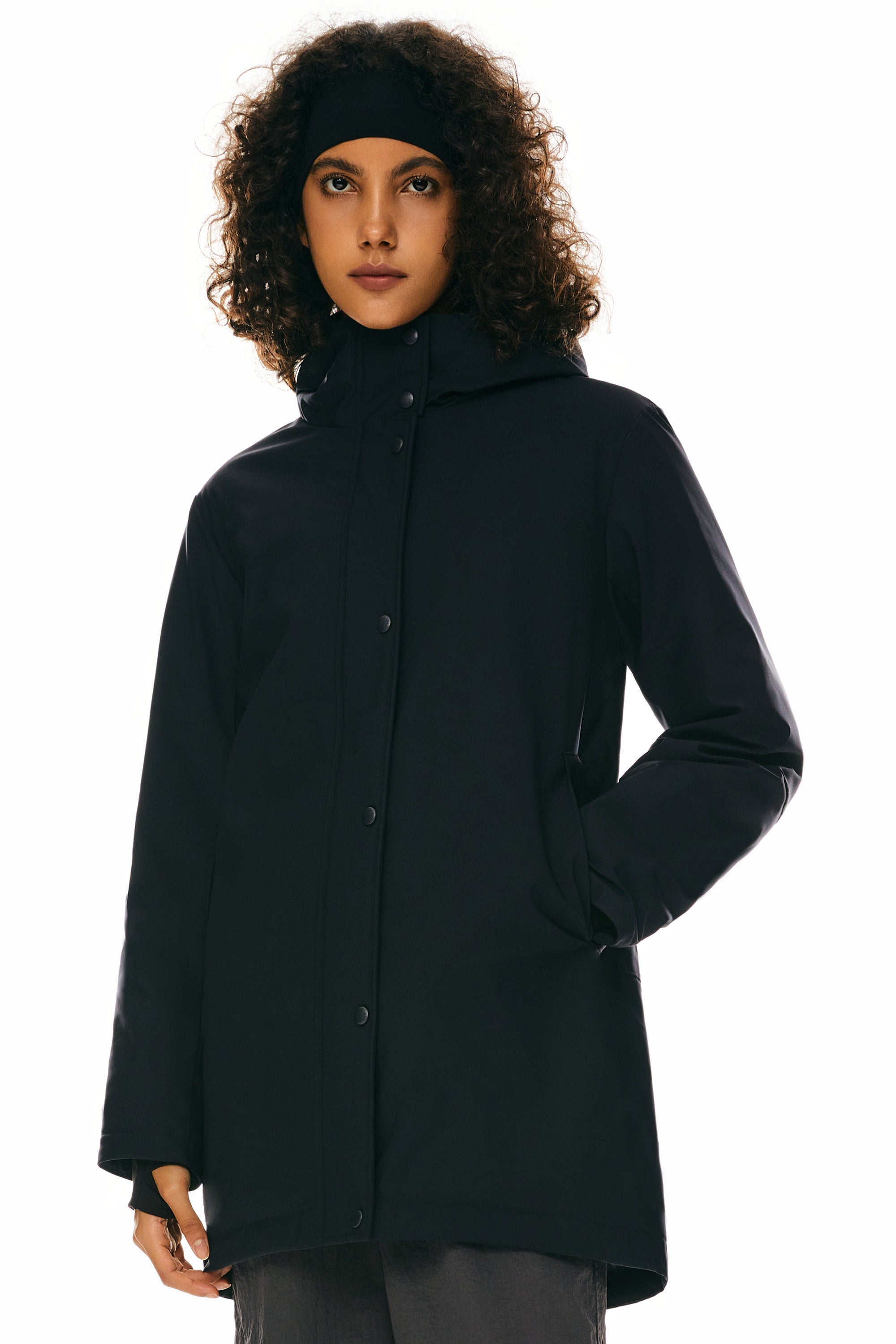 Hooded Winter Long Down Parka Jacket - Image 21