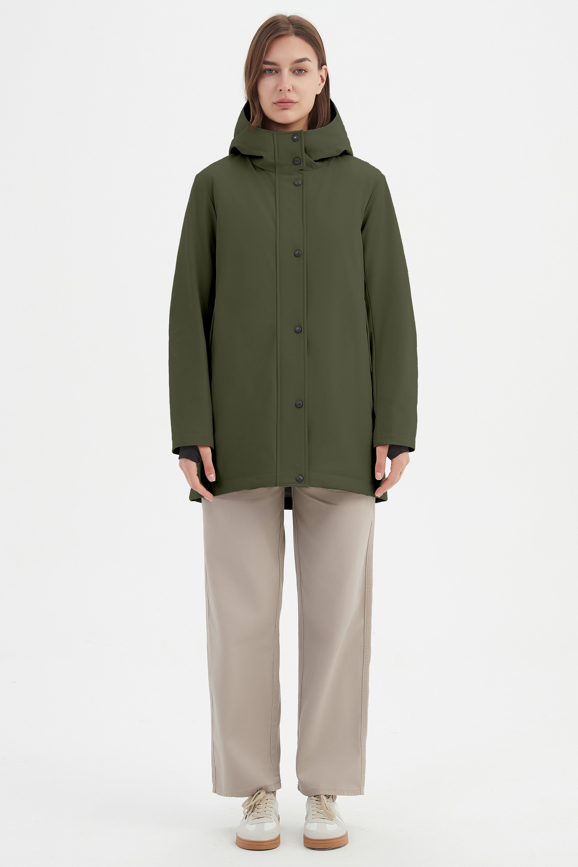 Hooded Winter Long Down Parka Jacket