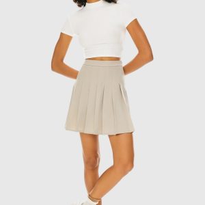 High Waisted Skirts A Line Pleated Skirt