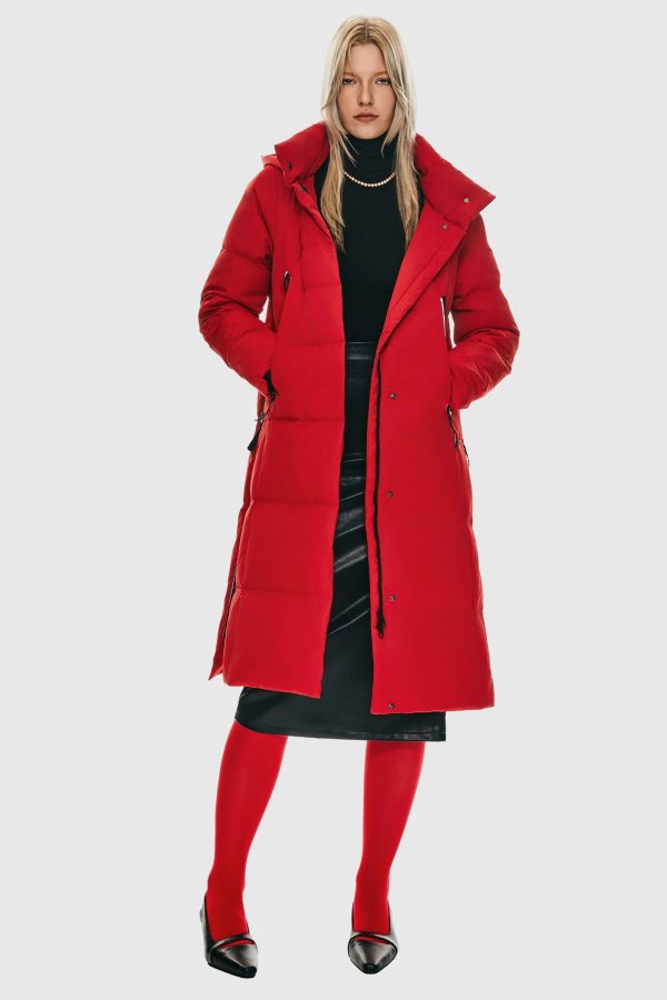 Knee Length Thickened Down Jacket - Image 11